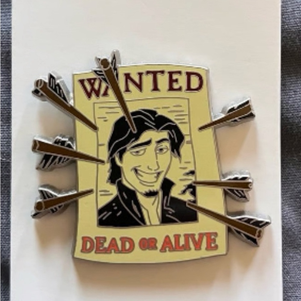 Disney "Tangled" Flynn Rider Wanted Poster Enamel Pin